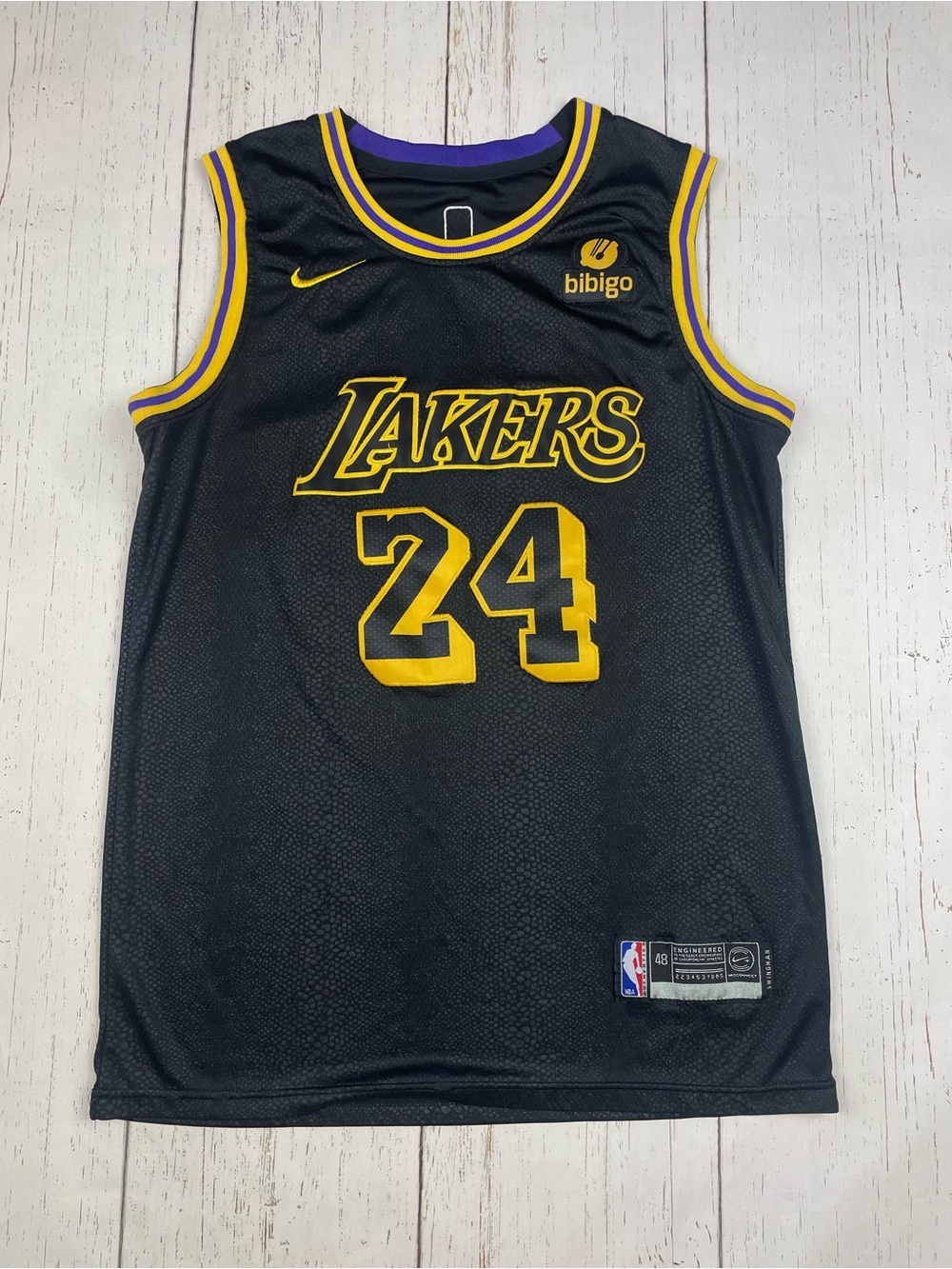 Nike Authentic NBA LA Lakers Kobe Bryant Swingman Black Mamba Snakeskin Jersey